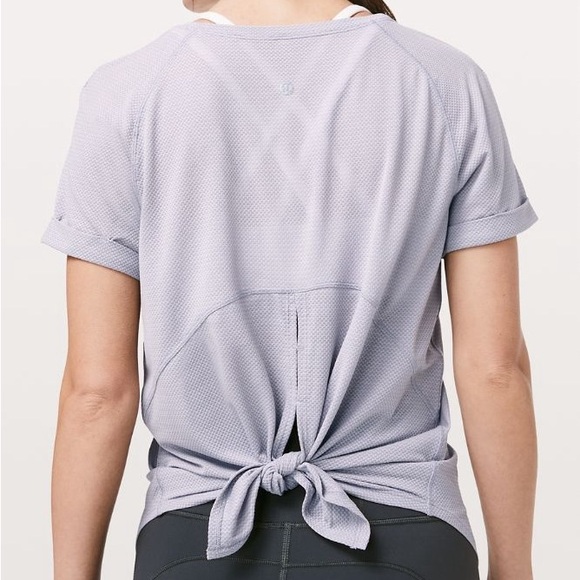 Lululemon Open Up Tie Back Tee - Picture 3 of 7